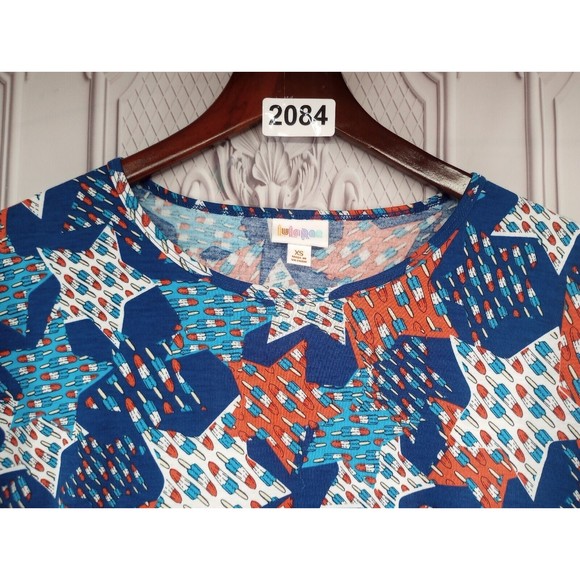 NWOT LuLaRoe Tunic Top Fireworks Popsicles Stars Patriot Summer 4th Of July SZXS - Picture 3 of 16
